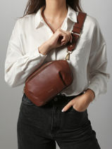 Medium Leather Tradition Belt Bag Etrier Brown tradition ETRA022M-vue-porte
